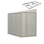 DuraMax 4’x8′ Stronglasting SideMate Vinyl Shed & Foundation