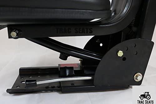 Blue TRAC SEATS  Waffle Style Universal Tractor Suspension SEAT with TILT FITS Ford/Holland 4000 4100 4110 4330 4600 4610 (Same Day  - Delivers in 1-4 Business Days)