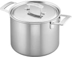 Demeyere Industry 5-Ply 8-qt Stainless Steel Stock Pot