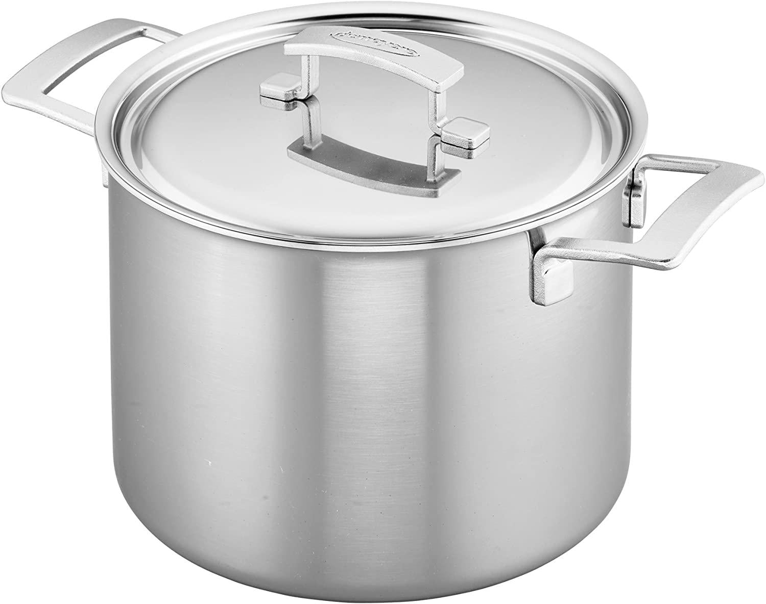 Demeyere Industry 5-Ply 8-qt Stainless Steel Stock Pot