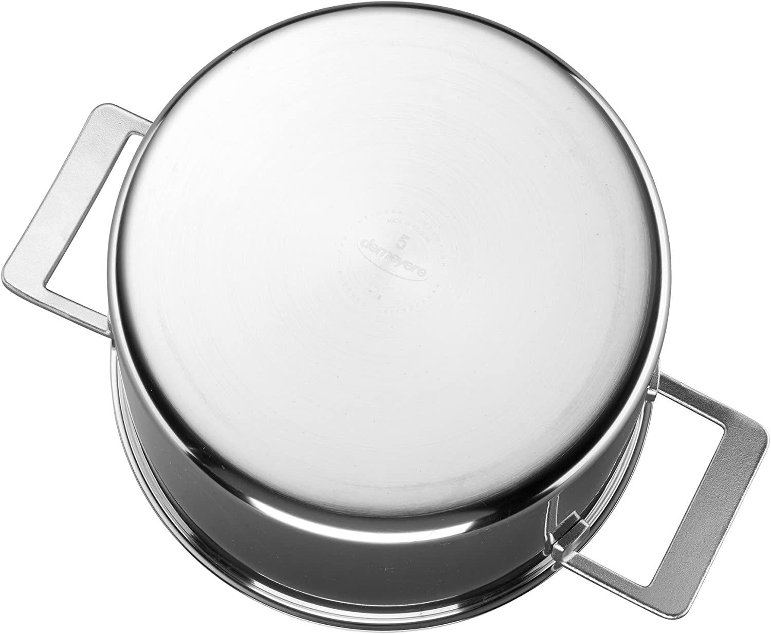Demeyere Industry 5-Ply 8-qt Stainless Steel Stock Pot