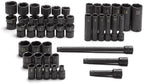 SK Hand Tools 31036 39-Piece 1/4-Inch Drive Metric High Visibility Impact Socket SuperSet