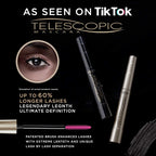 L'Oreal Paris Makeup Telescopic Original Lengthening Mascara, Blackest Black, 0.27 Fl Oz (Pack of 2)