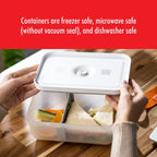 ZWILLING Fresh & Save Large Lunch Box, Airtight Food Storage Container, Meal Prep Container, BPA-Free, Semi-transparent