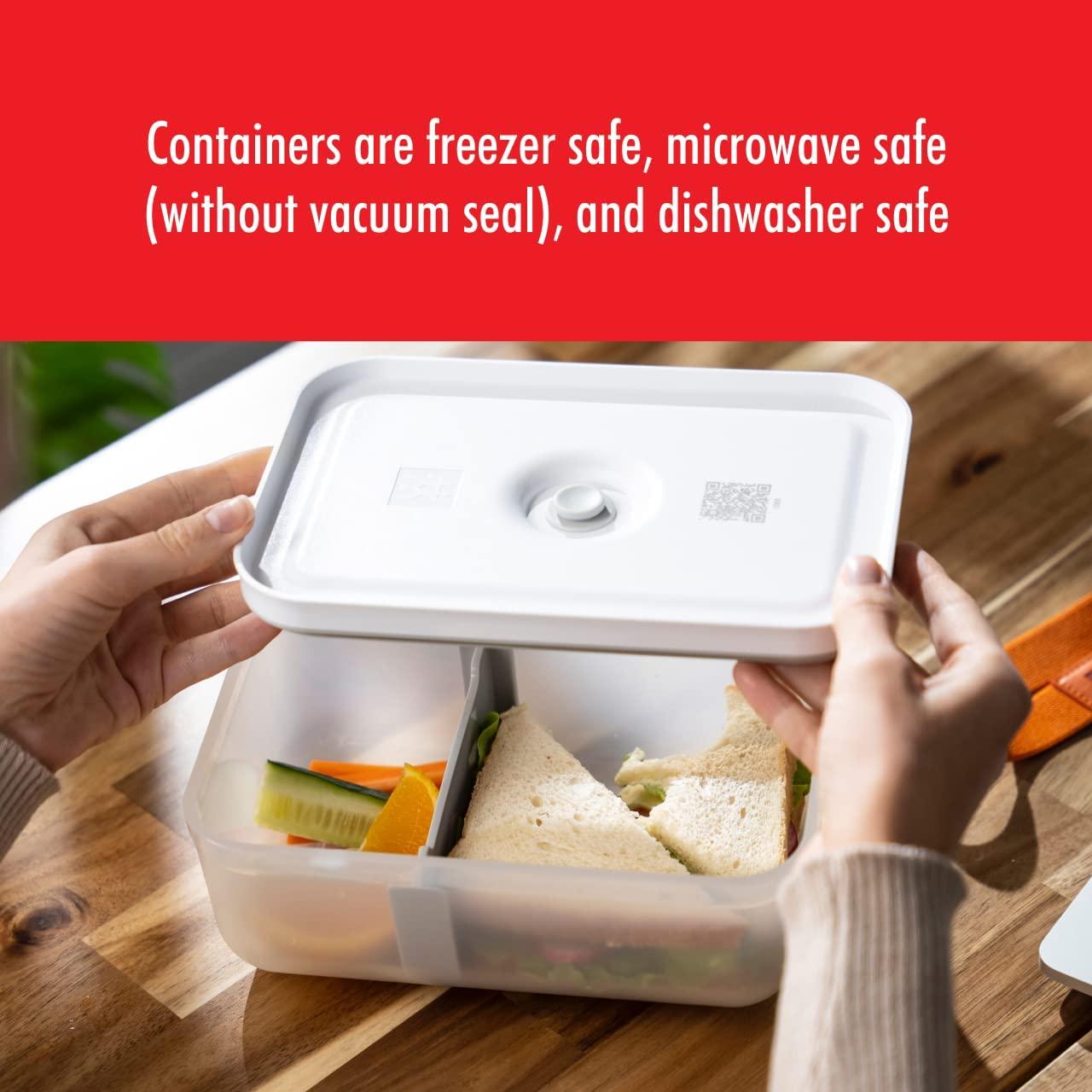 ZWILLING Fresh & Save Large Lunch Box, Airtight Food Storage Container, Meal Prep Container, BPA-Free, Semi-transparent