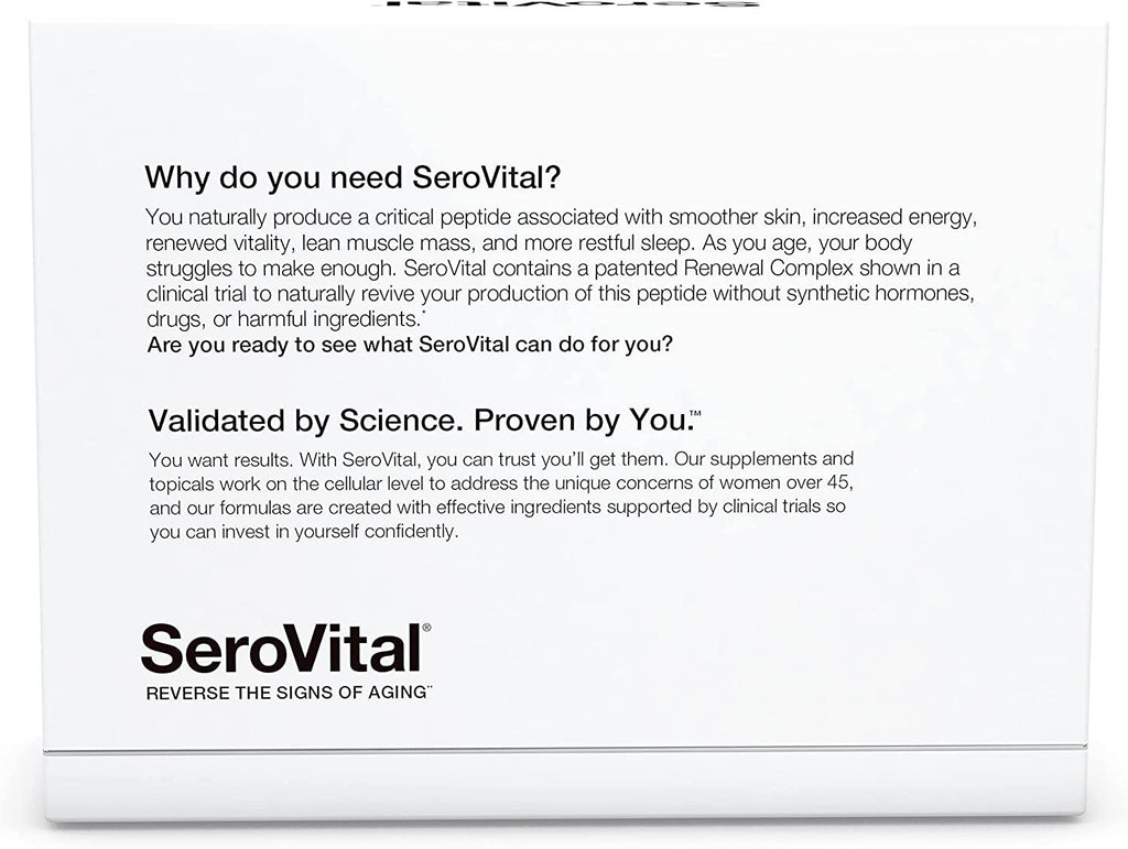 SeroVital Renewal Complex 120 Count - SeroVital for Women - Renewal Supplements for Women - Female Critical Peptide Support - Revitalizer for Women, Pack of 3