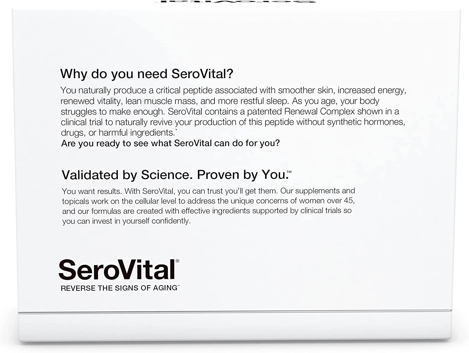 SeroVital Renewal Complex 120 Count - SeroVital for Women - Renewal Supplements for Women - Female Critical Peptide Support - Revitalizer for Women, Pack of 3