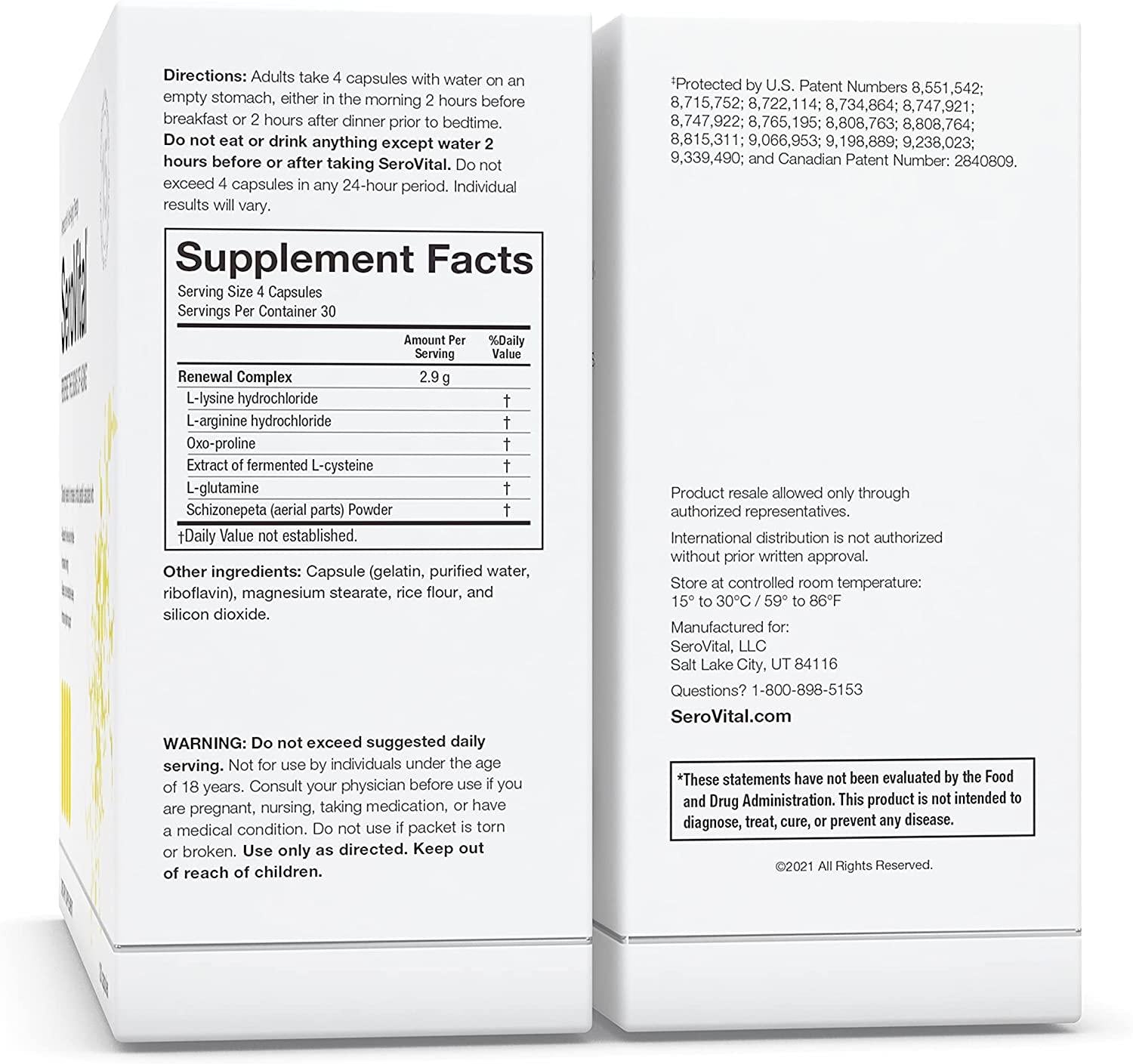 SeroVital Renewal Complex 120 Count - SeroVital for Women - Renewal Supplements for Women - Female Critical Peptide Support - Revitalizer for Women, Pack of 3