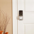 Model-S Satin Nickel Single-Cylinder Smart Deadbolt Lock with Keypad, Bluetooth and Discrete PIN Code Input