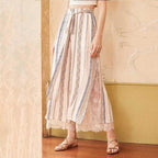 split chiffon pants