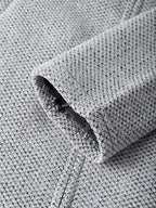 mens chenille knitted plush lined warm drawstring hooded cardigans