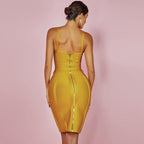 bandage rayon sleeveless dress