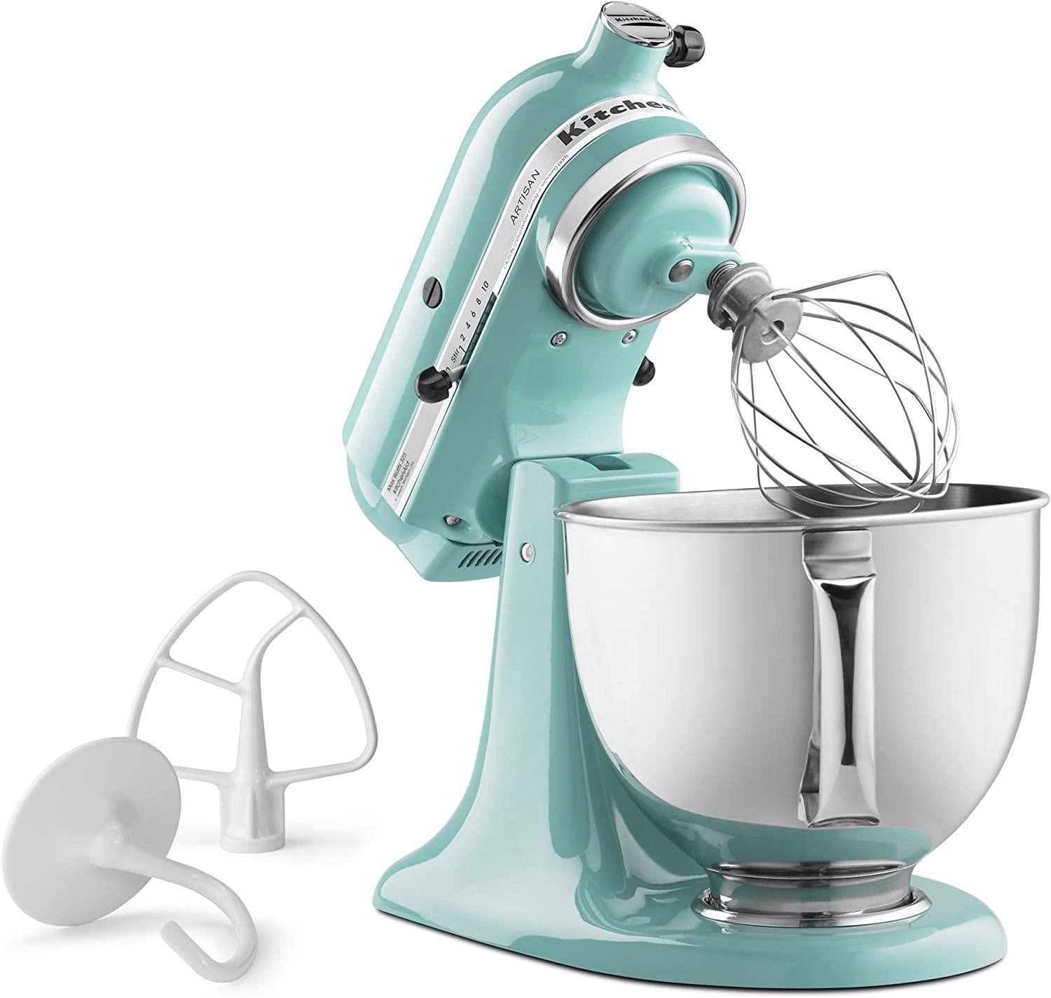 KitchenAid KSM150PSAQ Artisan Series 5-Qt. Stand Mixer with Pouring Shield - Aqua Sky