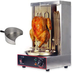 NJTFHU Electric Shawarma Machine Home Vertical Rotisserie 110V Gyro Broiler with