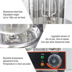 NJTFHU Electric Shawarma Machine Home Vertical Rotisserie 110V Gyro Broiler with