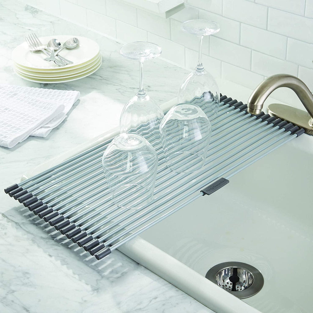 KitchenAid - KE884BXCGA KitchenAid Rolling Drying Rack, one size, Charcoal Gray