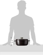 Staub Cast Iron 6-qt Cochon Shallow Wide Round Cocotte - Matte Black, Made in France