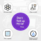 8sanlione Car Cup Coaster, 4Pcs 2.75 Inch Auto Cup Holder Insert Coasters, Anti-Slip Waterproof Embedded Drink Mat, Automotive Interior Accessories for Men and Women (D Deep Purple/4PCS)