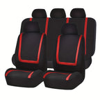Upgrade Your Car Interior Comfort: 5-Seat Universal Car Seat Cover Set - Soft &amp; Breathable Polyester Fabric