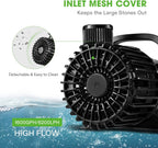 VIVOSUN 9000 GPH Submersible Water Pump 620W Pond Pump Ultra Quiet Aquarium Pump with 26.9 FT. Lift Height for Pond Waterfall, Fish Tank, Statuary, or Hydroponics