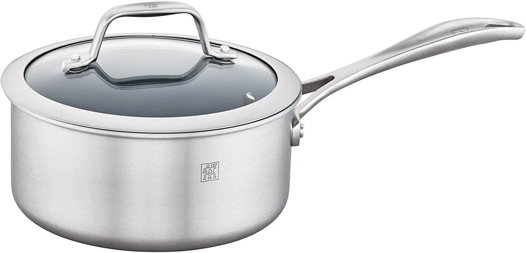 ZWILLING Spirit Ceramic Nonstick Saucepan, 2-qt, Stainless Steel