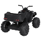 12V Kids Powered ATV Quad 4-Wheel Ride On Car w/ 2 Speeds, Spring Suspension, MP3, Stora- Black