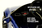 12V Maserati Ghibli Ride on electric power car For Kids Remote Control MP3 LED lights Opening doors - Blue