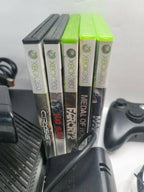 Xbox 360 Slim E 250GB Console , Kinect,  Controller, Cords, 5 Games, Headset.