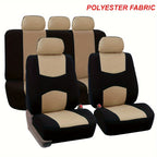 Upgrade Your Car Interior With A Universal Fit 5-Seat Polyester Car Seat Cover Set