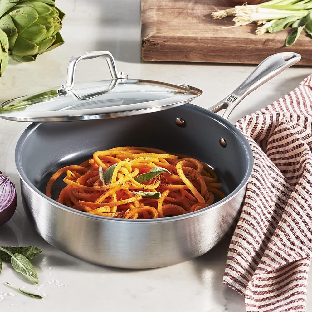 ZWILLING Spirit 3-ply 3-qt Stainless Steel Saute Pan