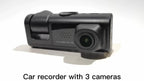 3 Camera Lens Car DVR 3-Channel Dash Cam HD 1080P Dash Camera Dual Lens Dashcam Video Recorder Black Box Car ParMonitoring Insede IR Night Vision