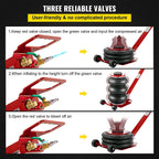 Bag Air Jack 6600lbs Capacity, Folding Rod Fast Lifting, Pneumatic Jack  Lift 3T, Pneumatic Car Jack with Two Wheels for  Car Lifting Jack Repair