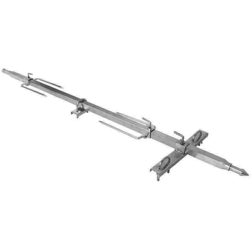USA LarBBQ Pig Lamb Spit Roast Rotisserie Skewer Souvla Pigroast Charcoal