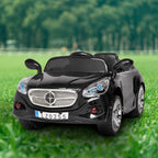 Ktaxon 12V Kids Electric Ride on Cars Battery Powered Motorized Vehicles, Remote Control, 3 Speeds, LED Headlights, MP3 Player, Horn - Black