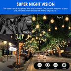 Dash Cam 3.16 Inch Dual Lens Dash Cam, Front -in Camera G Sensor HD Night Vision Wide Angle Car DVR