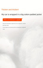 Car Snow Shield Front Windshield Snow Cover Frost Frost Windshield Windows Four Seasons Universal Thickened Cover Cloth