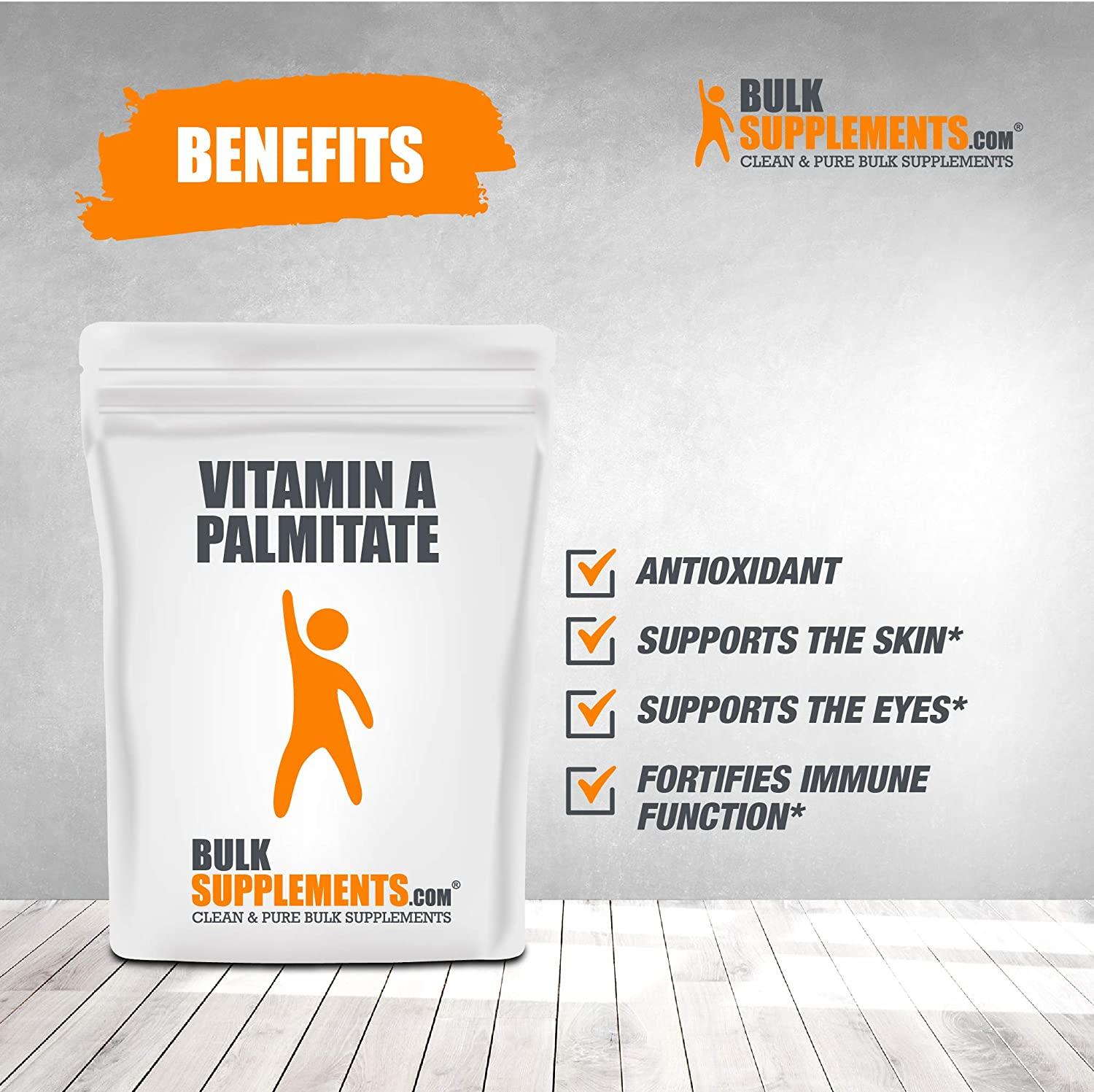 BulkSupplements.com Vitamin A Palmitate Powder - Vitamin A Retinol - Vitamin A Supplement - Pure Vitamins (5 Kilograms - 11 lbs)
