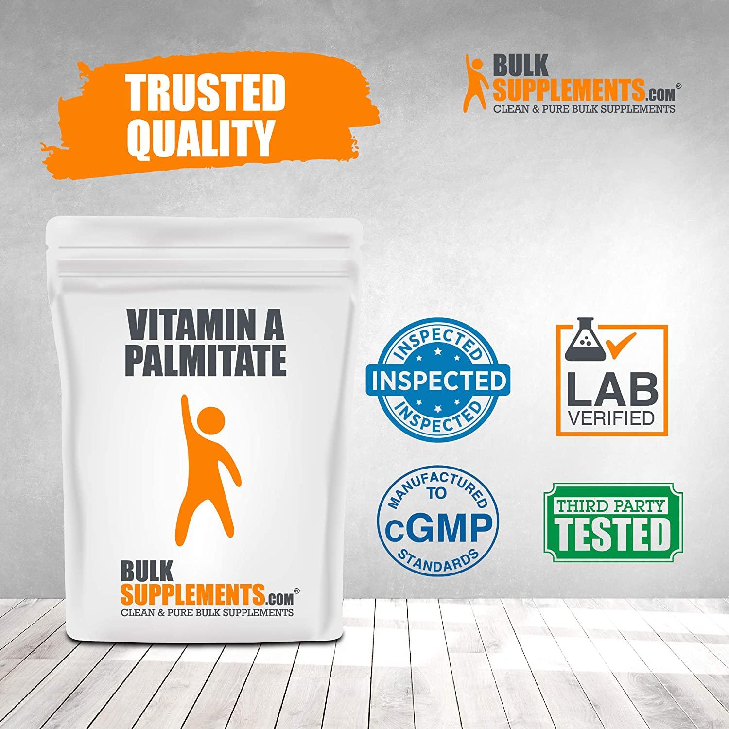 BulkSupplements.com Vitamin A Palmitate Powder - Vitamin A Retinol - Vitamin A Supplement - Pure Vitamins (5 Kilograms - 11 lbs)