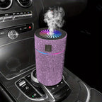 Elevate Your Car's Ambience with this Luxurious Rhinestone Humidifier &amp; Air Purifier!