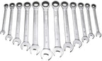 Wchaoen 12pc Metric Ratcheting Spanner Combination Wrenche Hand Tools 9mm-18mm CR-V Steel Tool accessories