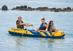 Challenger 3 Inflatable Raft Boat Set &amp; 2 Eight Speed Trolling Motors