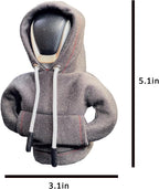 Car Shift Knob Hoodie, Funny Gear Shift Knob Shirt Sweater, Winter Warm Shift Knob Cover Sweater Shirt, Automotive Interior Novelty Accessories Decorations, Universal Fit Knob Cover Gift (Black)