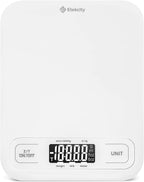 Etekcity Food Kitchen Scale, Digital Grams and Ounces for Weight Loss, Baking, Cooking, Keto and Meal Prep, Large, White