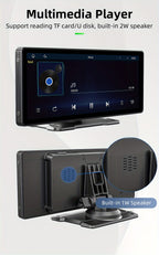 Wireless Car Stereo, 10.26" IPS Touch Portable For Audio Car Radio Receiver Android Auto ,Car Multimedia Player