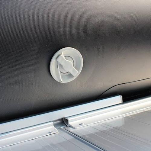 ALEKO Inflatable Boat - Aluminum Floor - 8.4 Feet - Black