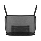 LarCapacity Car Seat Net Pocket, Handbag Purse Holder Bag Organizer StoraPet Net Barrier Dog Pouch Between Back Seats