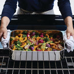 KitchenAid 5-Ply Clad Stainless Steel Roasting Pan / Roaster with Removable Rack, 15 Inch x 11.5 Inch - Polished Stainless Steel