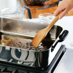KitchenAid 5-Ply Clad Stainless Steel Roasting Pan / Roaster with Removable Rack, 15 Inch x 11.5 Inch - Polished Stainless Steel