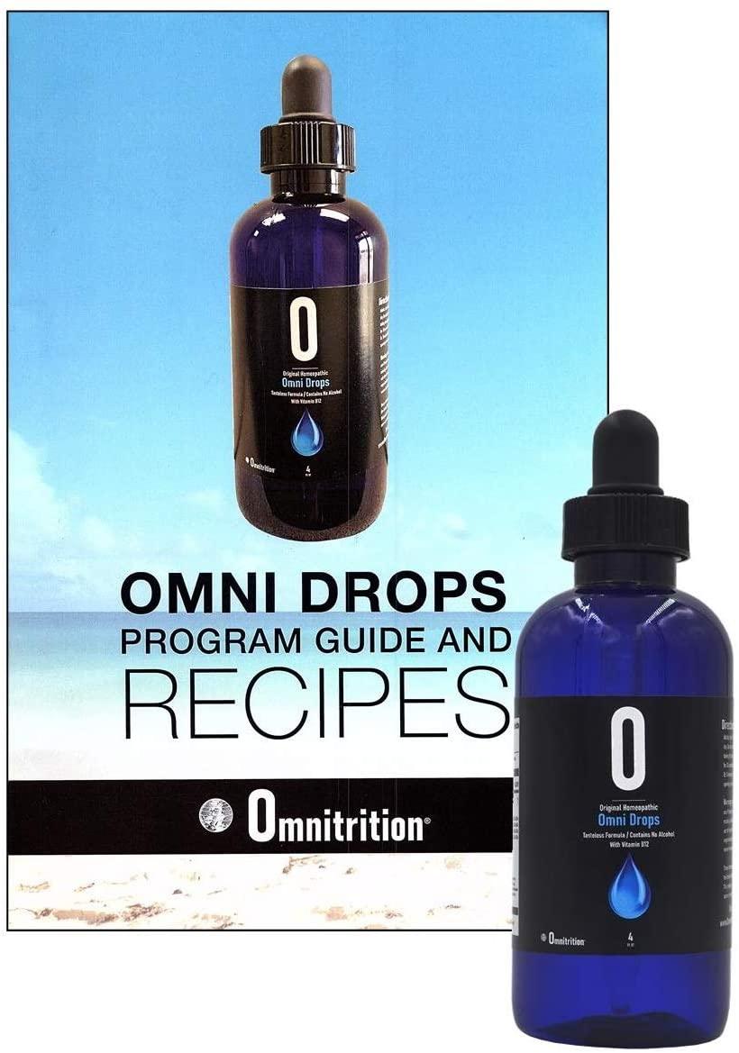 Omni Drop Program Bundle of 3 Products - the "Get Started Package" Includes Omni Drops Diet Drops with Vitamin B12 - 4 Ounce Bottle with Program Guide, Omni IV with Glucosamine, OmniTrim Nite Lite