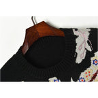 jacquard tree sweater